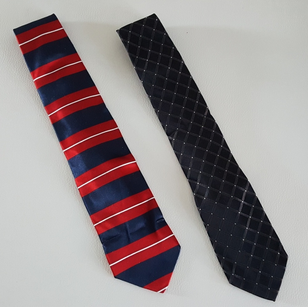 Red Black Business Tie Bundle